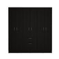 Guajira Six Door Armoire, Three Cabinets , Hidden Drawer Shoes
