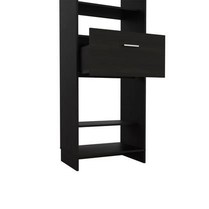 Black Bedroom Dresser 59" Wide Storage Cabinet