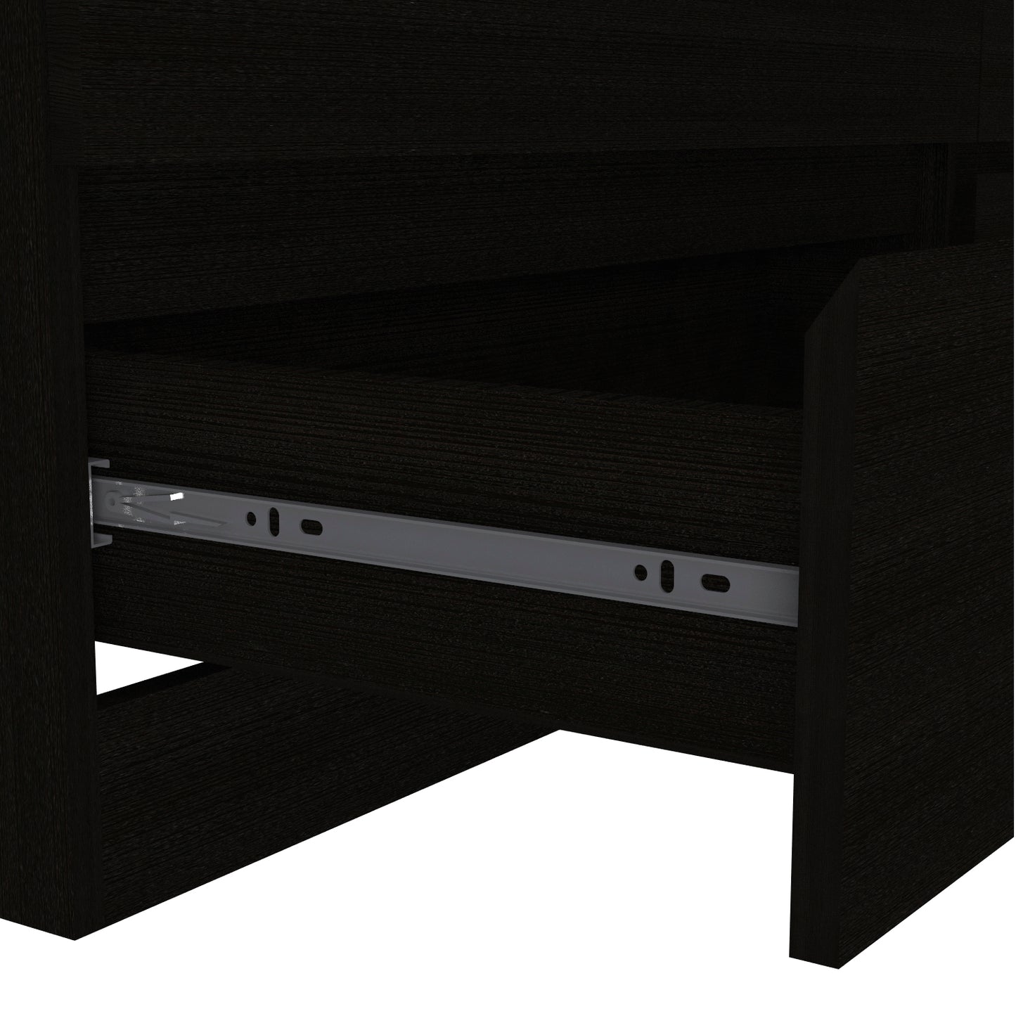 Black Six Drawer Dresser - Modern Bedroom Storage