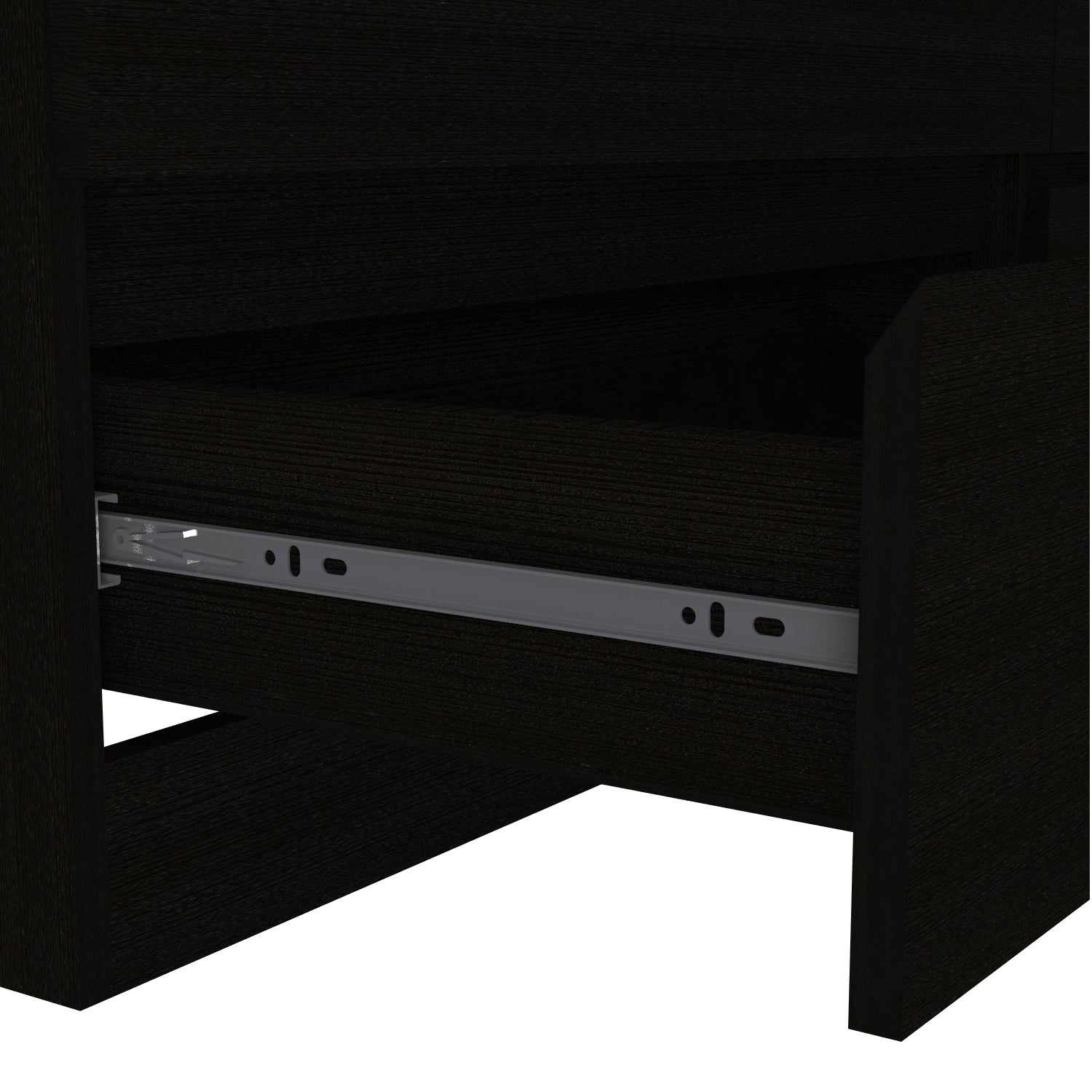 Black Six Drawer Dresser - Modern Bedroom Storage