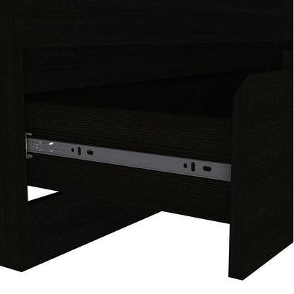 Black Six Drawer Dresser - Modern Bedroom Storage