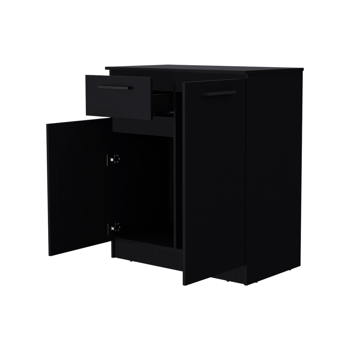 Black Clarion Dresser - 1 Drawer & 2 Doors