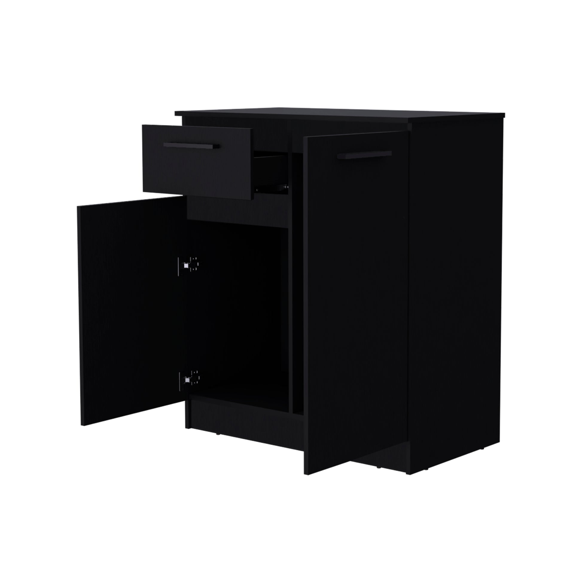 Black Clarion Dresser - 1 Drawer & 2 Doors