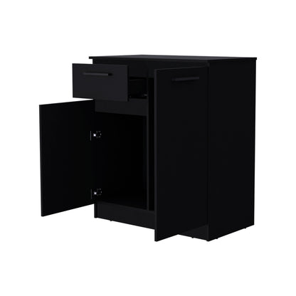 Black Clarion Dresser - 1 Drawer & 2 Doors