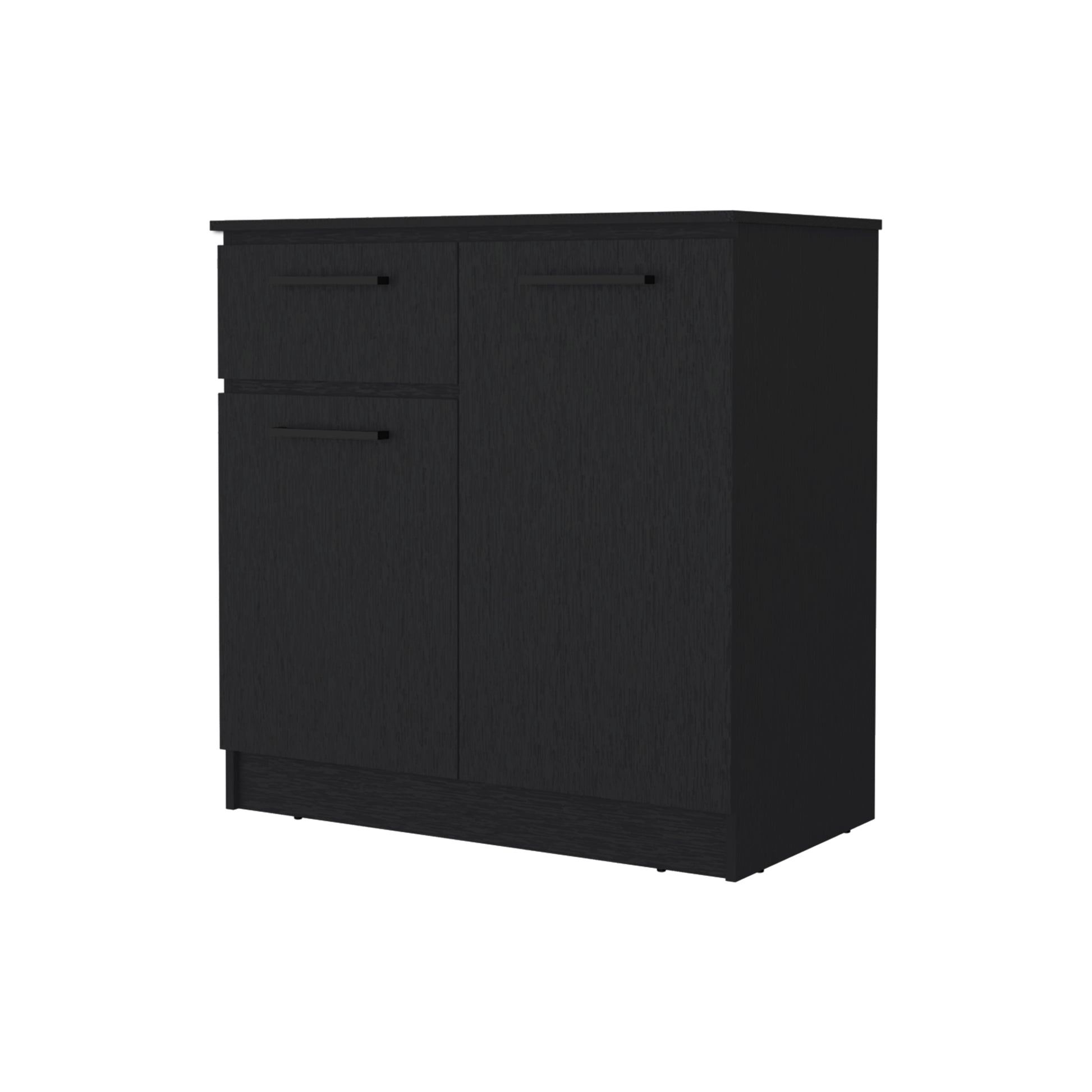 Black Clarion Dresser - 1 Drawer & 2 Doors
