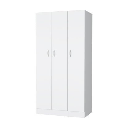 White Bedroom Dresser with 2 Drawers & Shelves