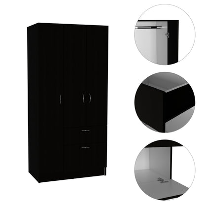 Ramblas Armoire: 2-Door Storage with Hanging Rod