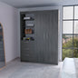 Tempe 3 Drawers Armoire, 3-Tier Shelf, 2-Door