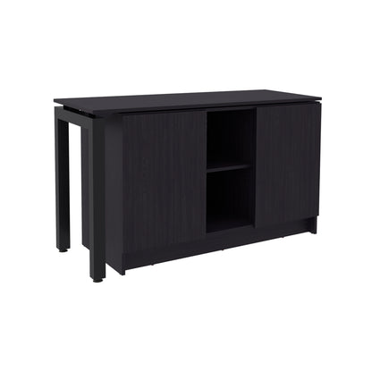 Wenge Computer Desk - Modern Office Storage for Home Office
