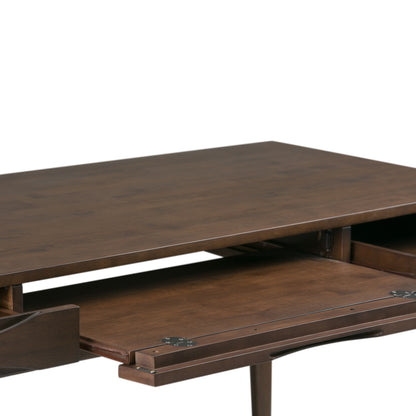 Dark Brown Wood Desk - 60" Workspace Table