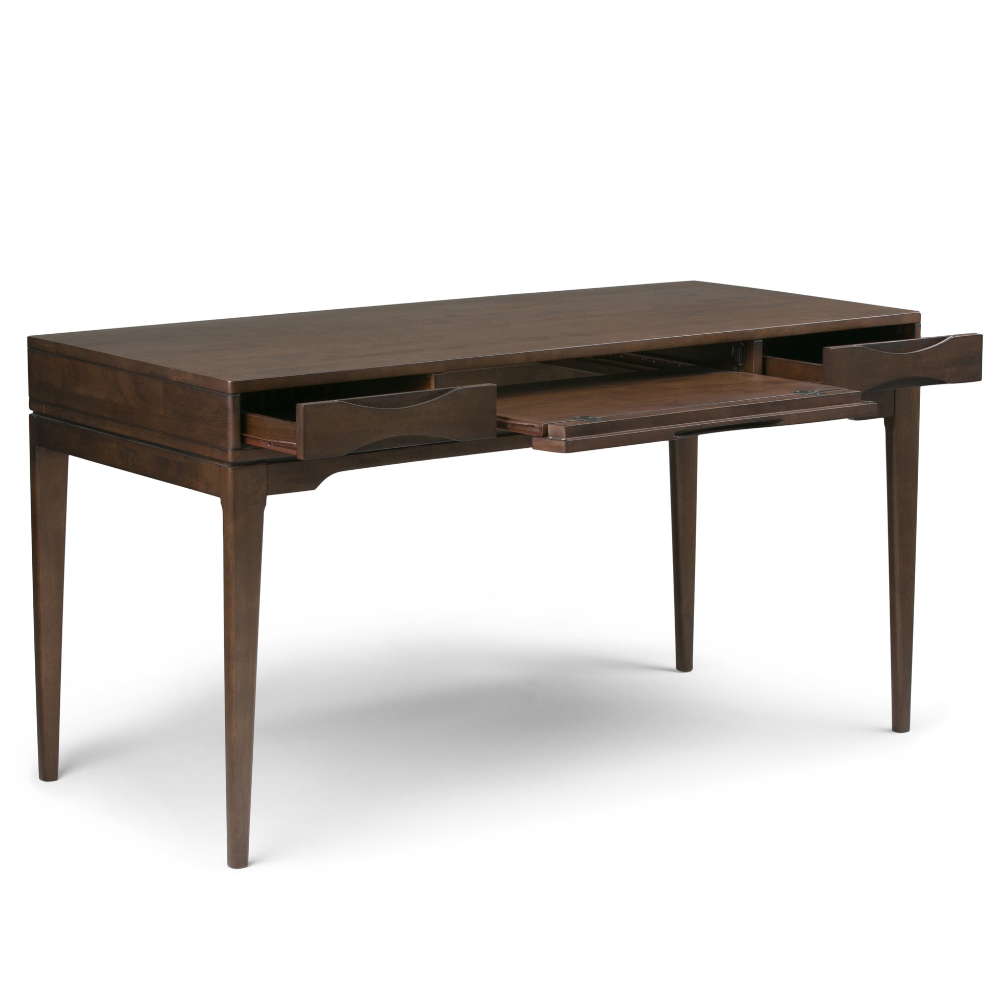 Dark Brown Wood Desk - 60" Workspace Table