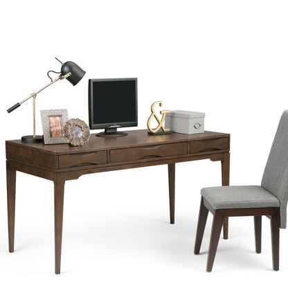 Dark Brown Wood Desk - 60" Workspace Table