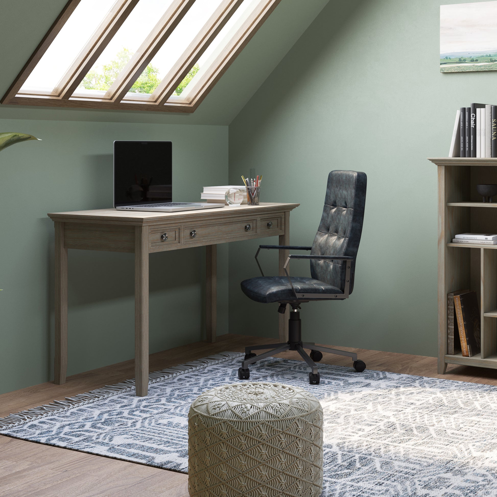 Amherst - Desk - Distressed Grey