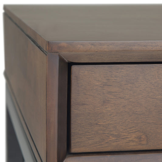Banting Mid Century Wide Desk - Walnut Brown