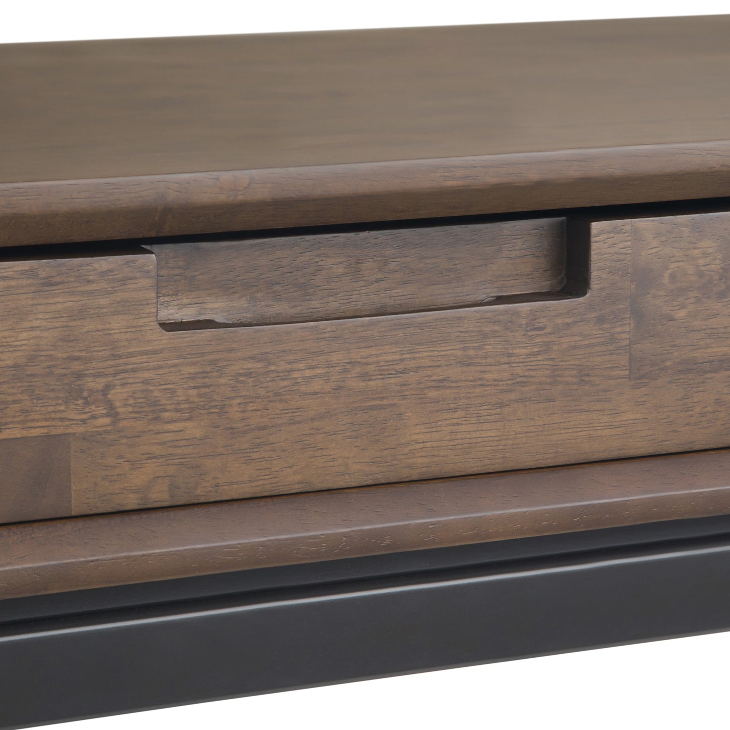 Banting Mid Century Wide Desk - Walnut Brown