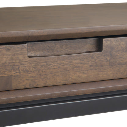 Banting Mid Century Wide Desk - Walnut Brown
