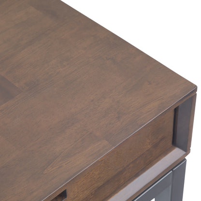 Banting Mid Century Wide Desk - Walnut Brown