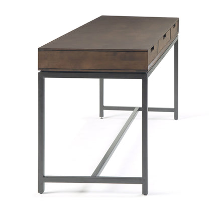 Banting Mid Century Wide Desk - Walnut Brown