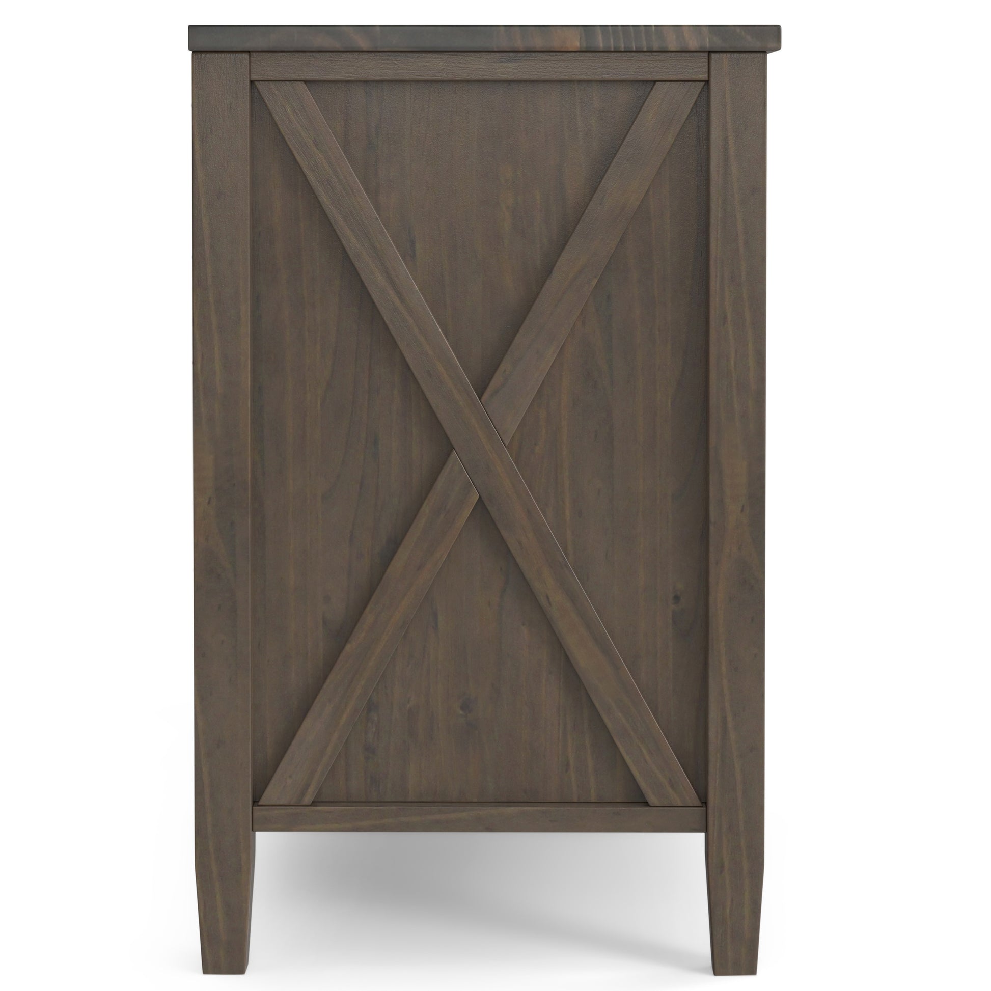 Dark Brown Wood Nightstand - 24" Wide for Bedroom