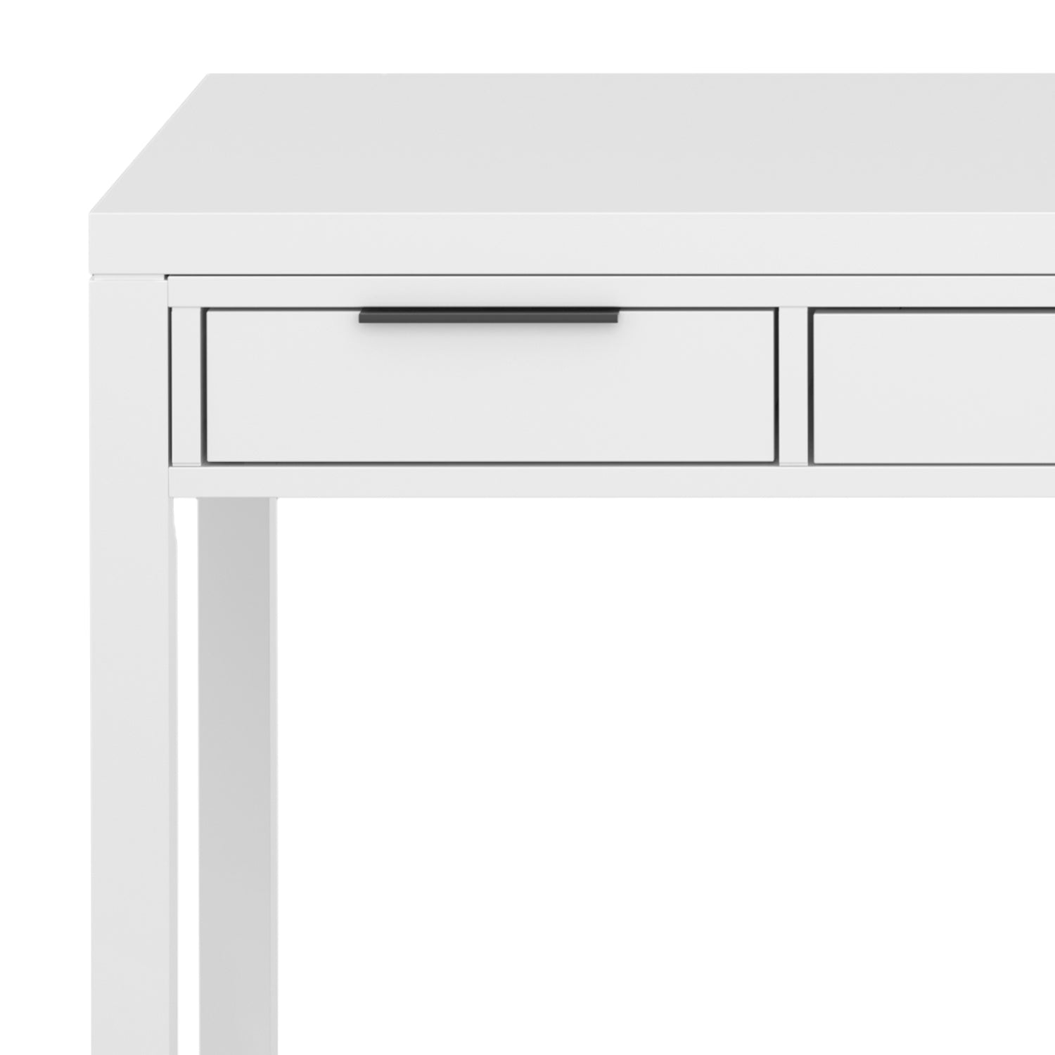 White Wood Desk - 60" Wide Home Office Desk