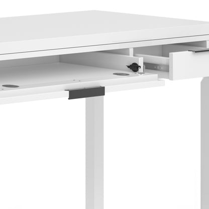 White Wood Desk - 60" Wide Home Office Desk