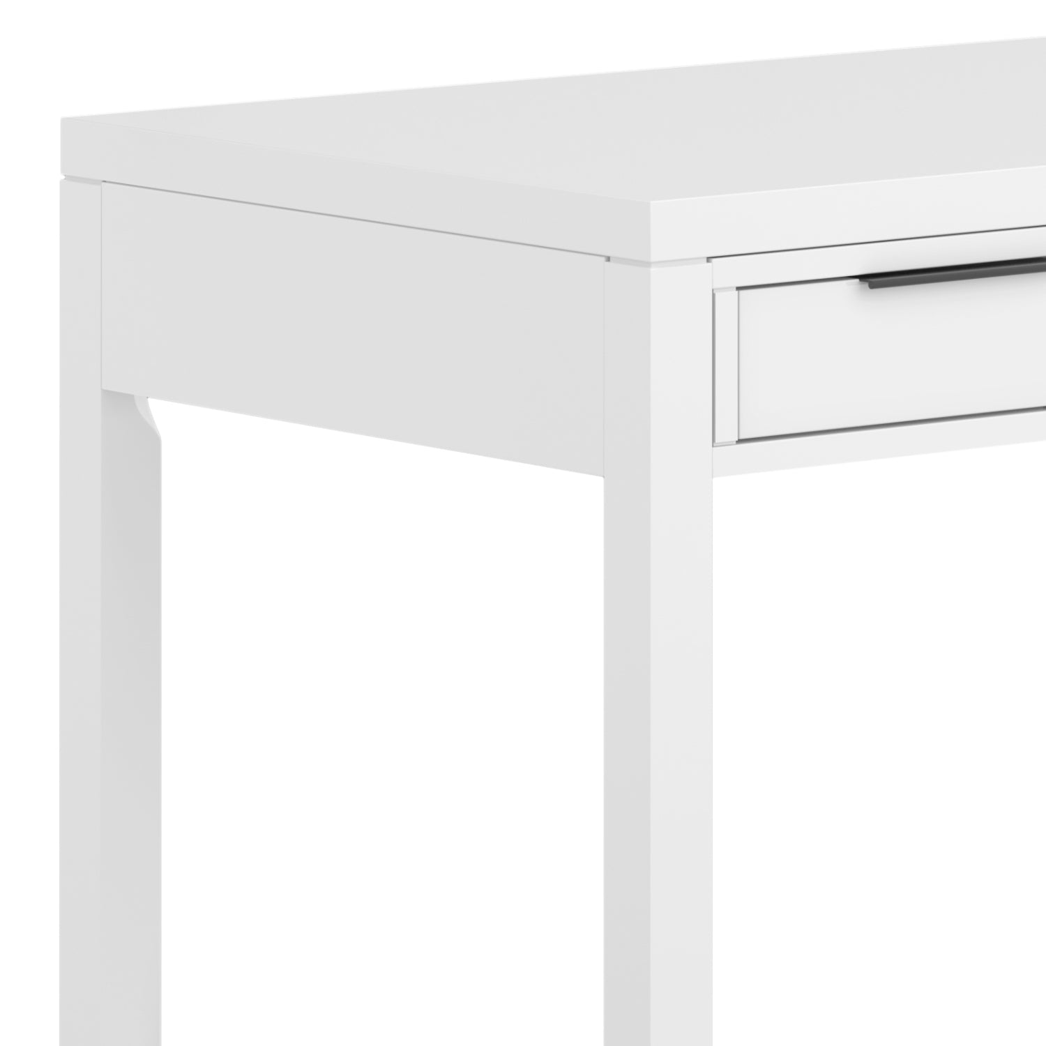 White Wood Desk - 60" Wide Home Office Desk
