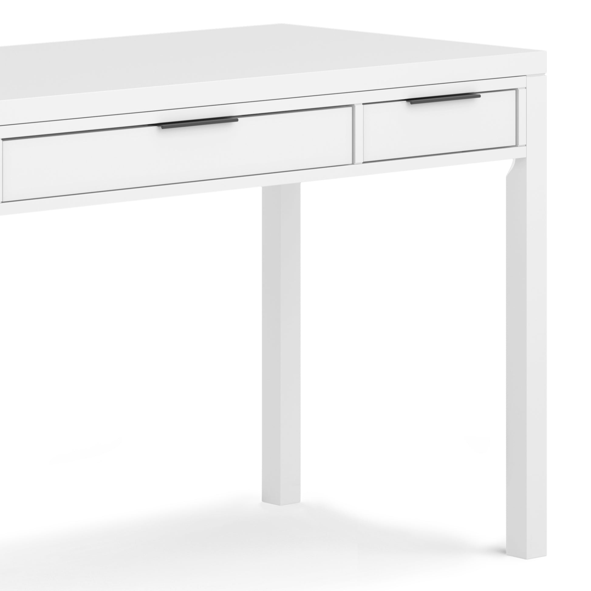 White Wood Desk - 60" Wide Home Office Desk