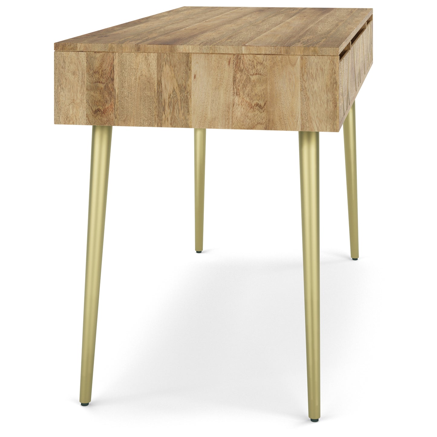 Light Brown Wood Desk - Home Office Storage