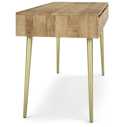 Light Brown Wood Desk - Home Office Storage