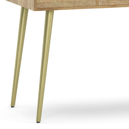 Light Brown Wood Desk - Home Office Storage