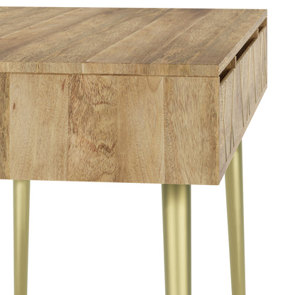 Light Brown Wood Desk - Home Office Storage