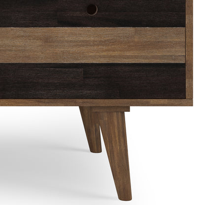Rustic Dark Brown Desk with Drawers - Home Office Storage