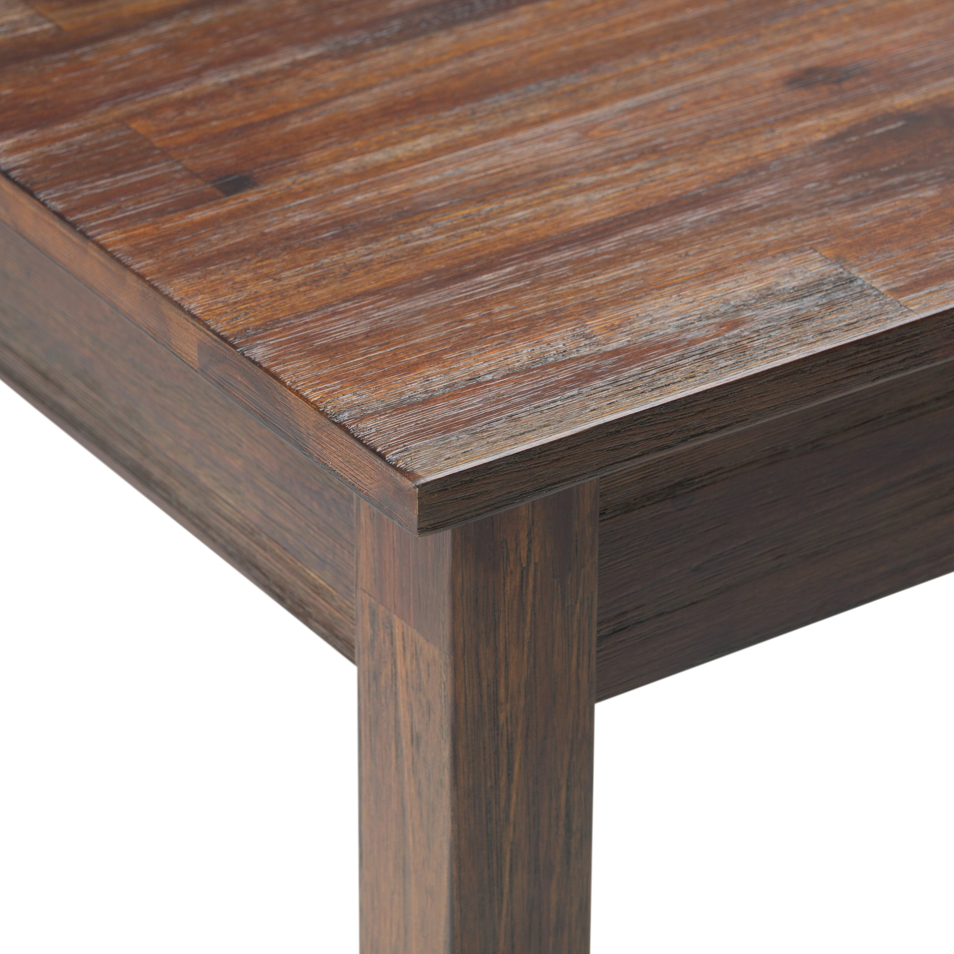 Dark Brown Wood Desk with Hidden Storage