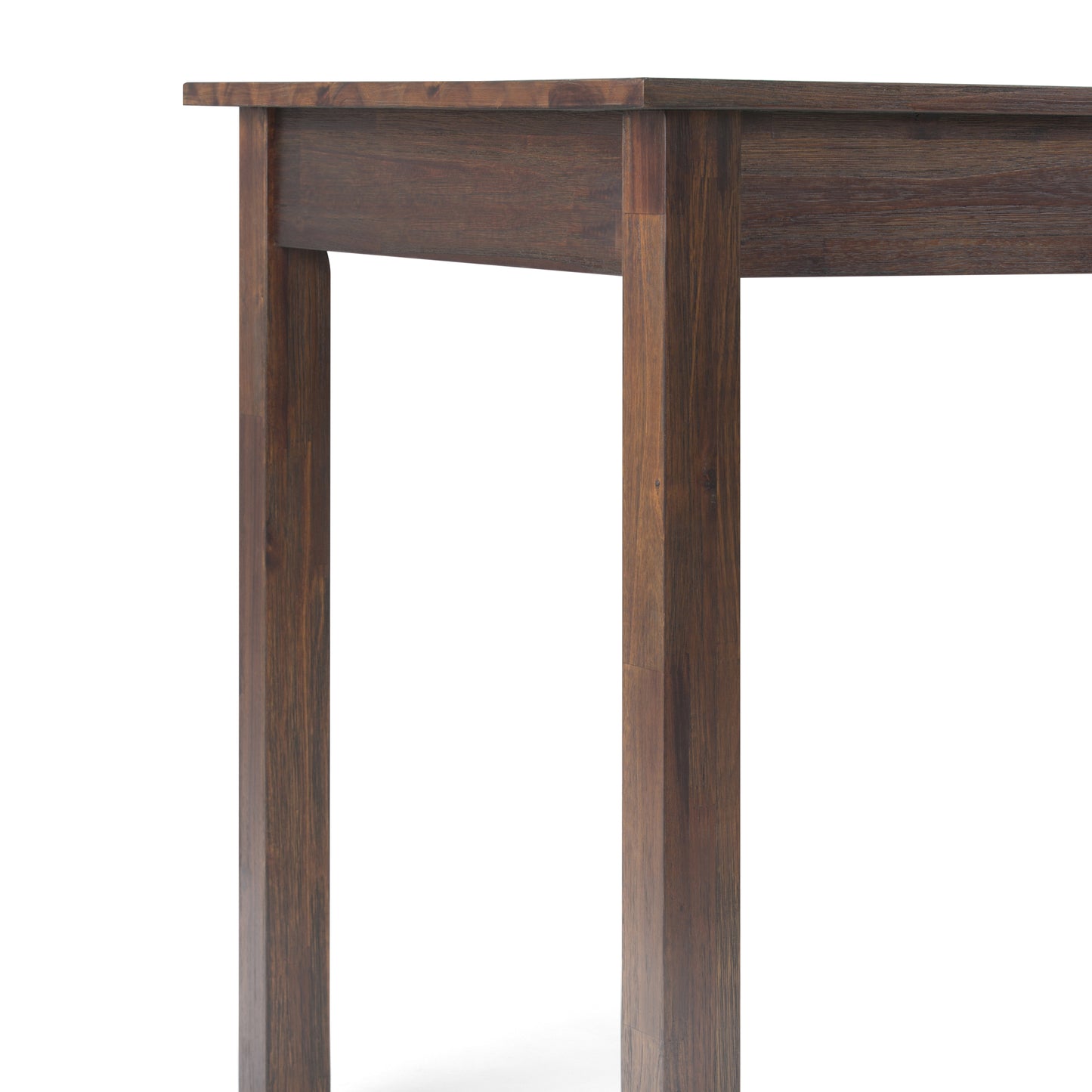 Dark Brown Wood Desk with Hidden Storage