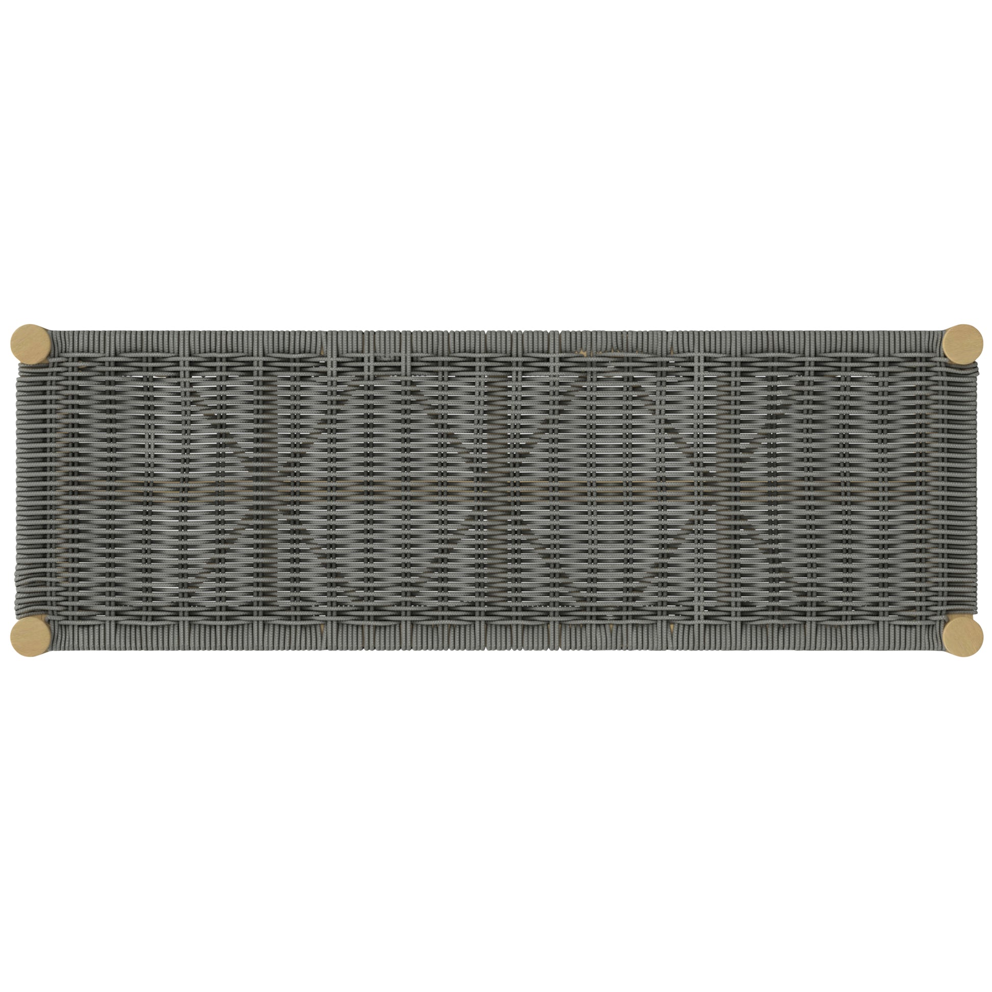Gray Acacia Wood Bench - 46" Outdoor Indoor Seat
