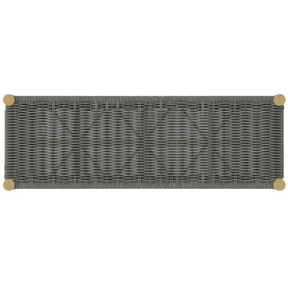 Gray Acacia Wood Bench - 46" Outdoor Indoor Seat