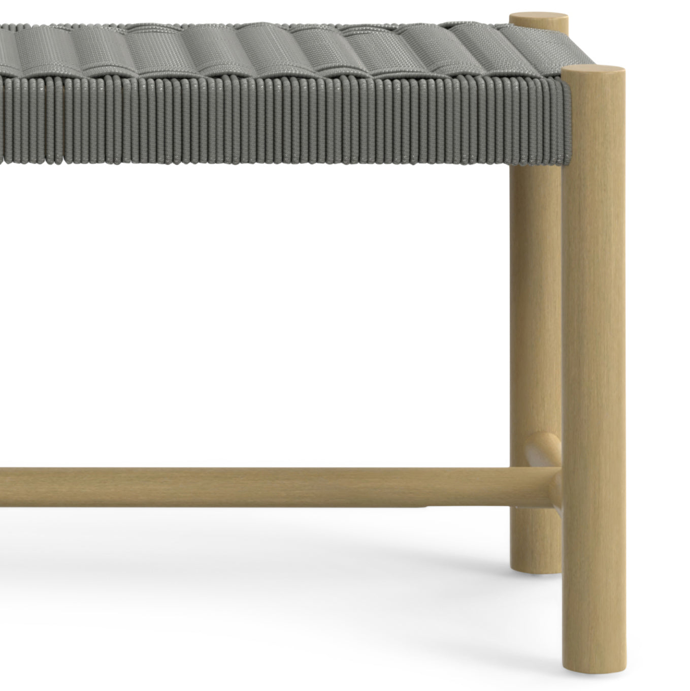 Gray Acacia Wood Bench - 46" Outdoor Indoor Seat