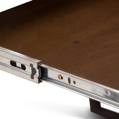 Ryder Desk - Dark Brown Wood Office Desk