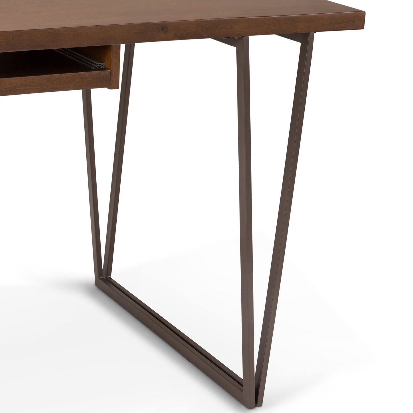 Ryder Desk - Dark Brown Wood Office Desk