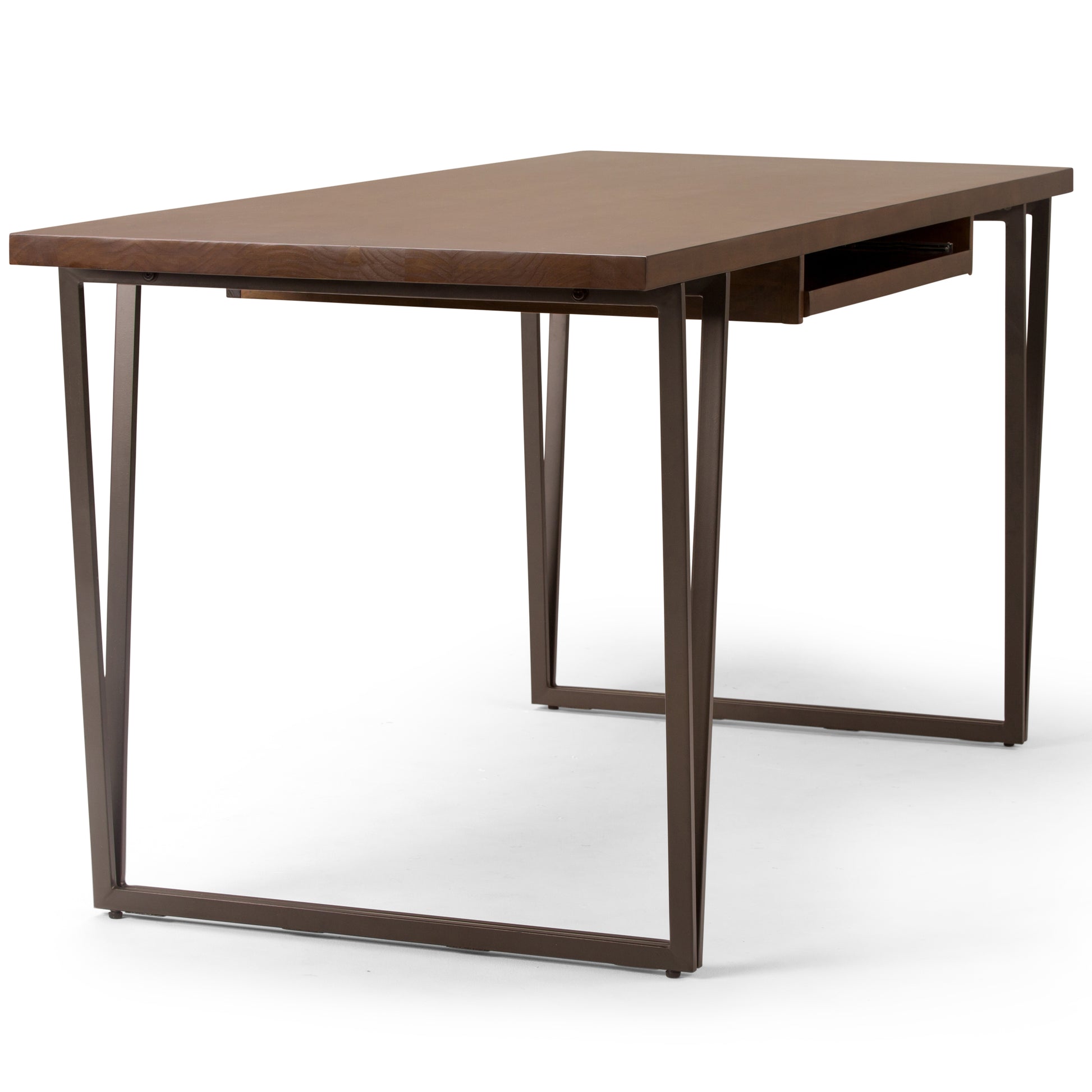 Ryder Desk - Dark Brown Wood Office Desk