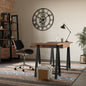 Sawhorse - Solid Walnut Veneer and Metal Desk - Walnut