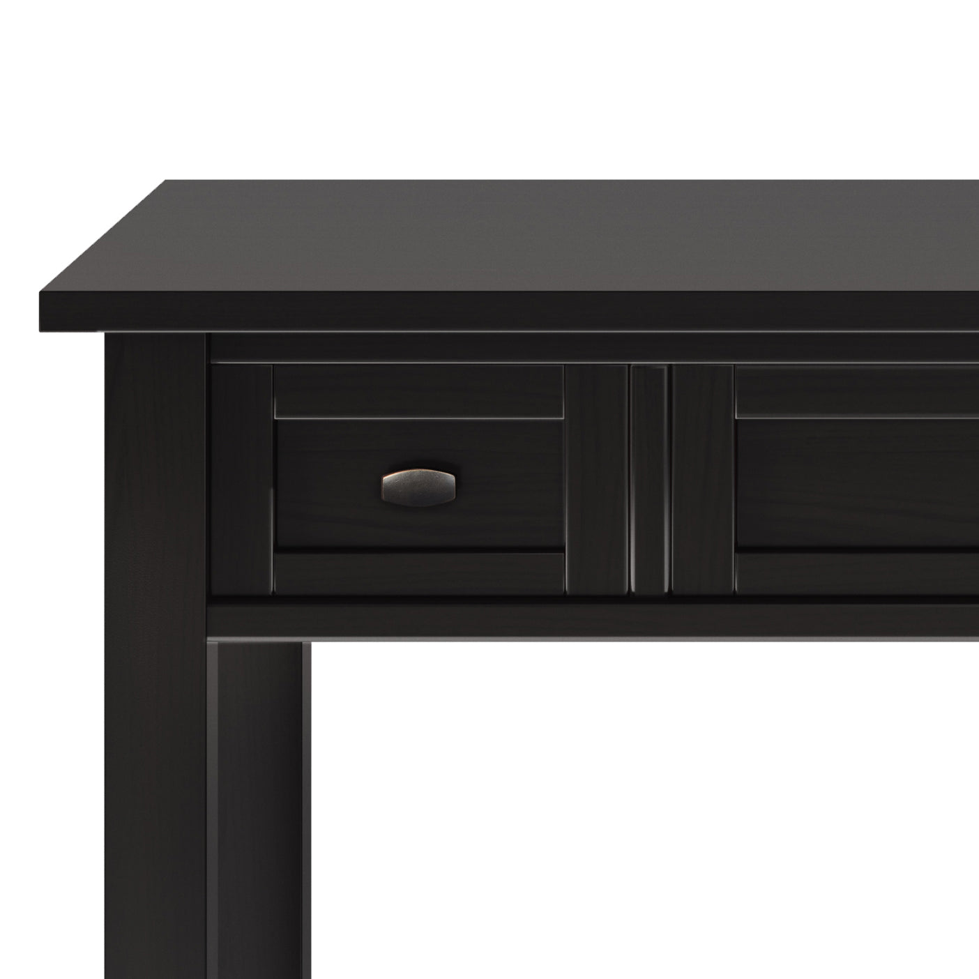 Solid Wood Shaker Desk with Keyboard Tray and Storage for Home Office