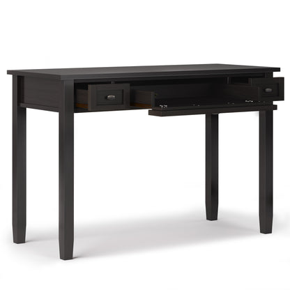Solid Wood Shaker Desk with Keyboard Tray and Storage for Home Office