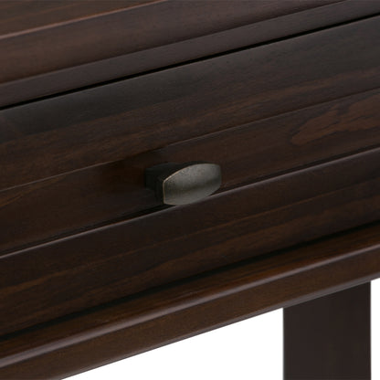 Dark Brown Wood Desk - 20" x 48" Workspace for Home Office