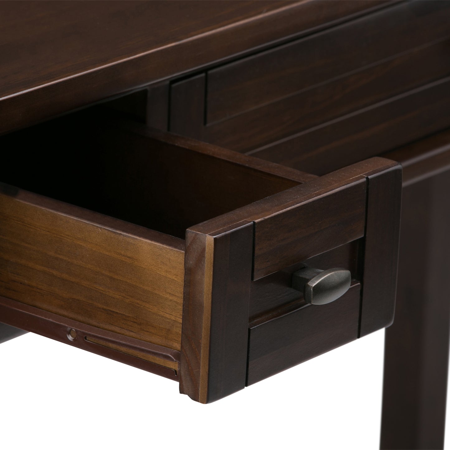 Dark Brown Wood Desk - 20" x 48" Workspace for Home Office