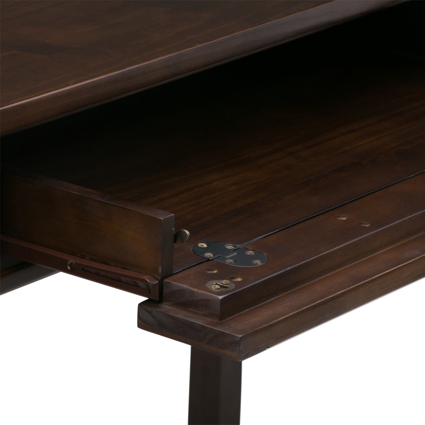 Dark Brown Wood Desk - 20" x 48" Workspace for Home Office