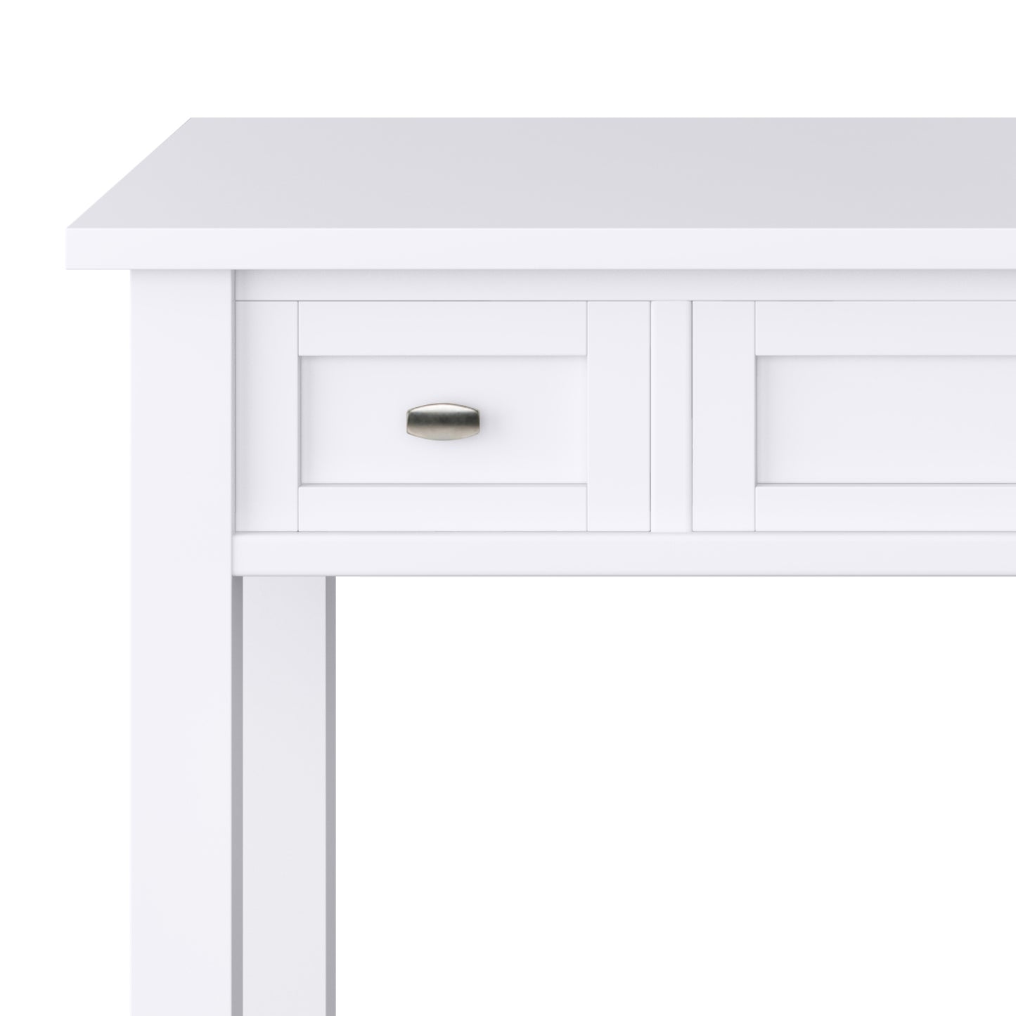 White Shaker Desk - 20" x 48" Workspace for Home Office
