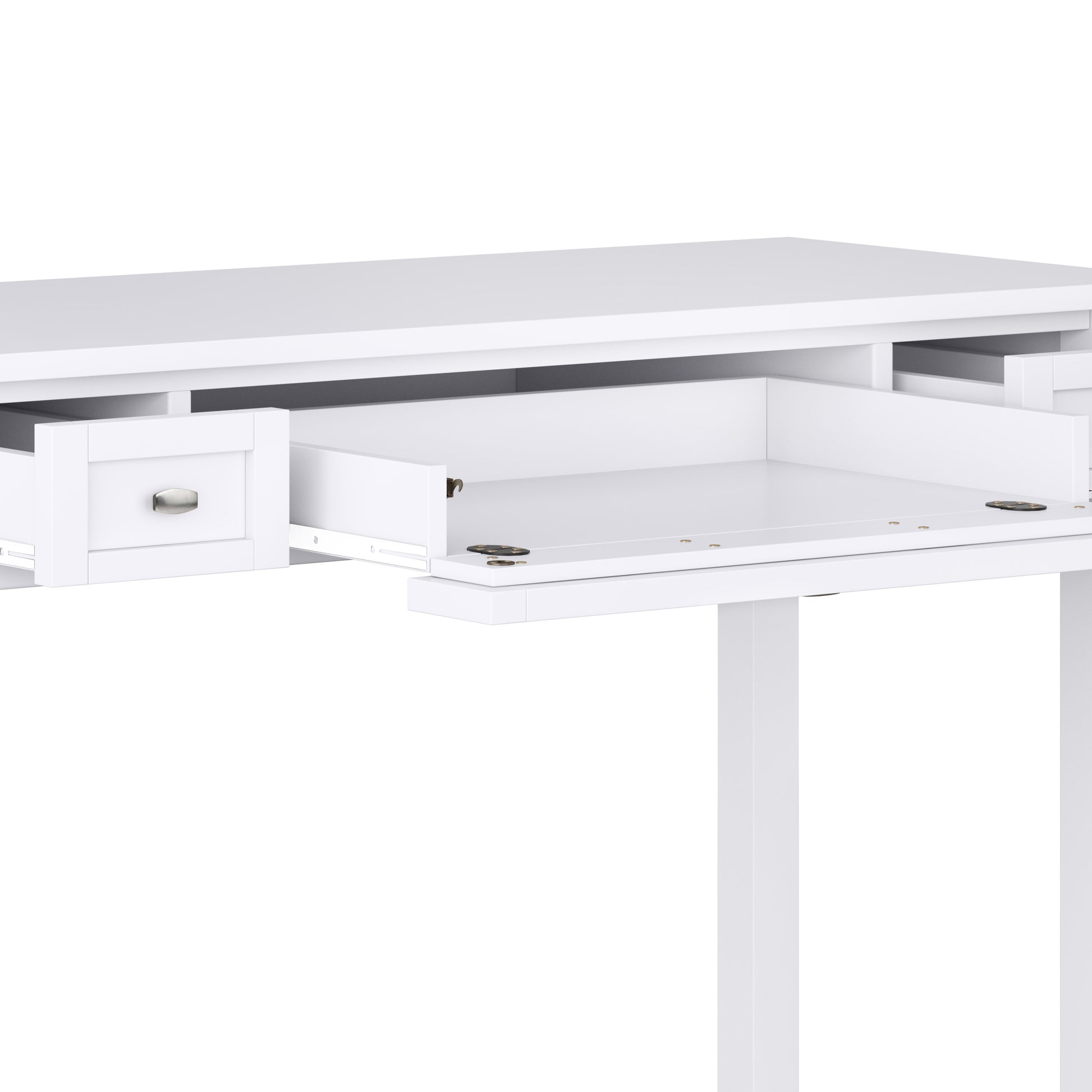 White Shaker Desk - 20" x 48" Workspace for Home Office