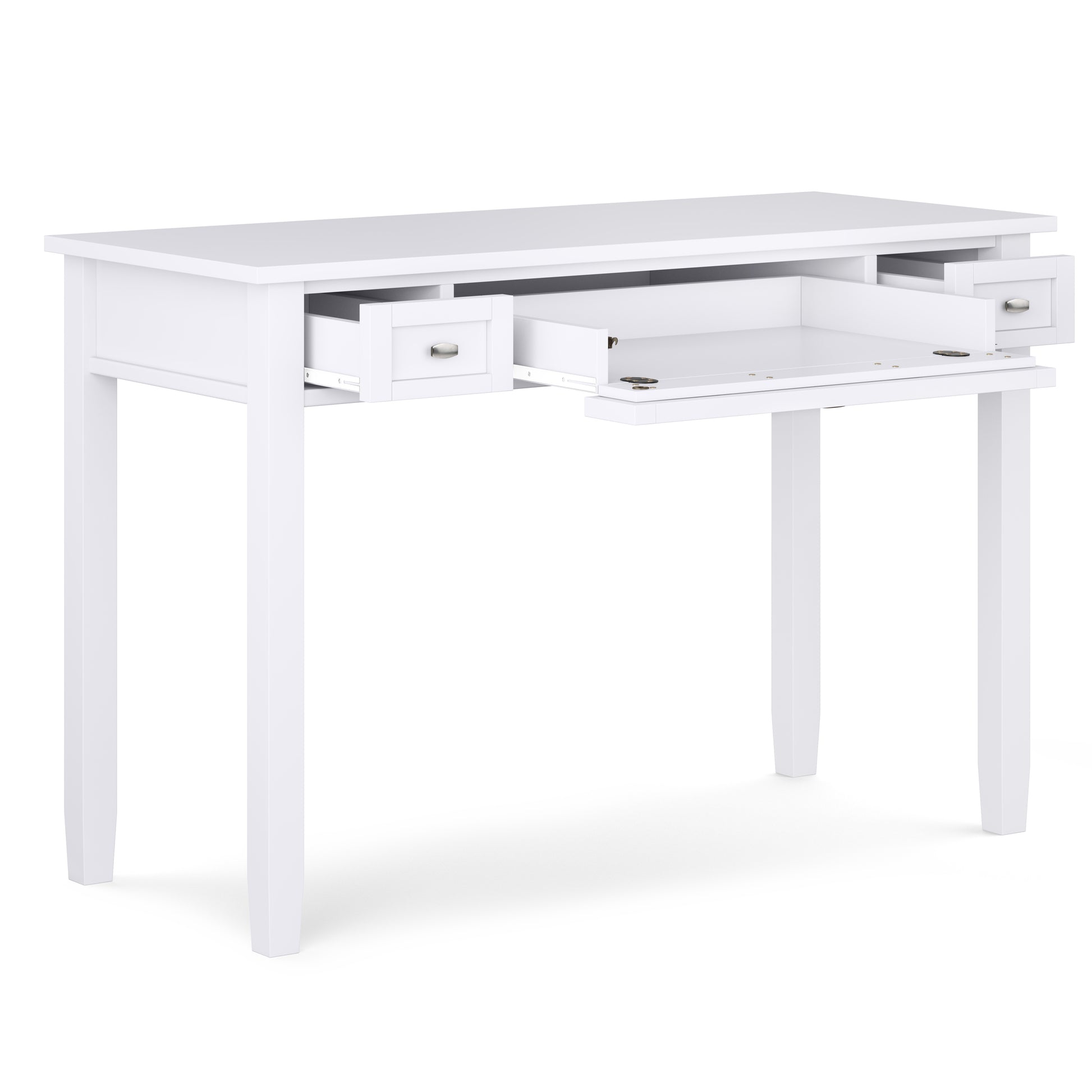 White Shaker Desk - 20" x 48" Workspace for Home Office