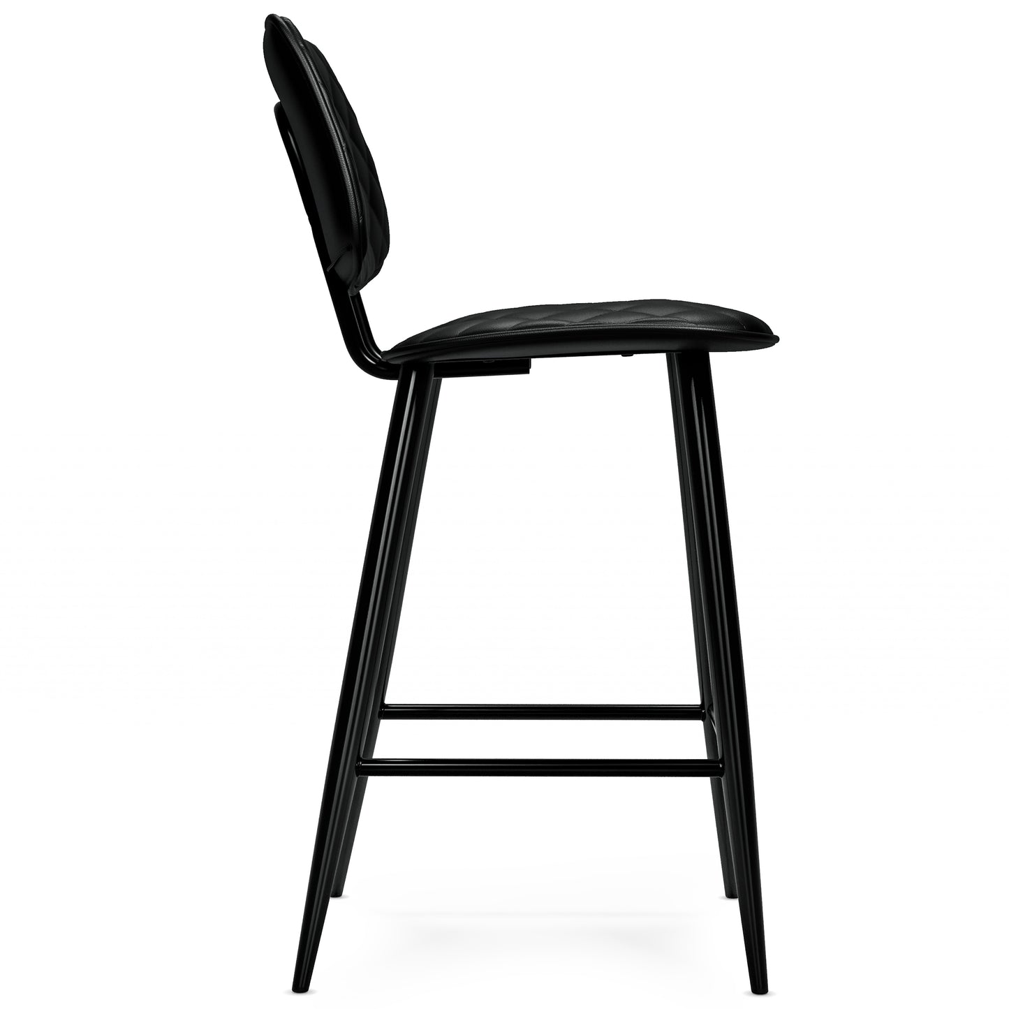 Black Wood Counter Height Stools Set of 2